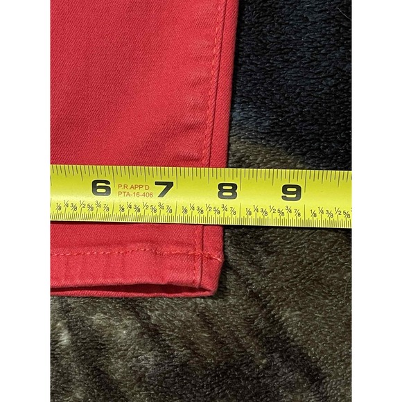 Torrid Crop Jegging Womens 20 Red Super Soft Stretch Denim Cropped Pants Comfort - Picture 7 of 7